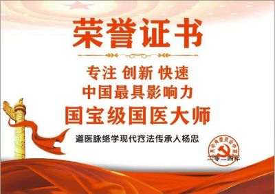 国医百科官网特别报道  中华道医脉络学现代疗法传承人——杨忠